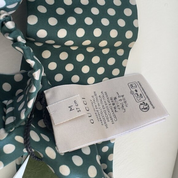 NWT GUCCI Polka Dot Headband 100% Authentic Silk Sz M main image 6